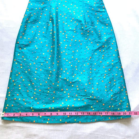 Silk Polka Dot A-line Dress by Jean Michel - Picture 5 of 8